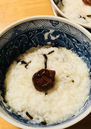かんたんおかゆ●塩昆布のシンプルお粥-レシピのメイン写真