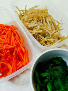 三色野菜のナムル-レシピのメイン写真