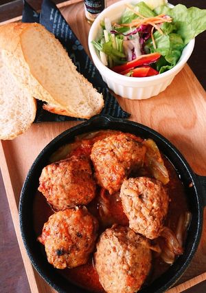 ミートボールとキャベツのミルクトマト煮-レシピのメイン写真