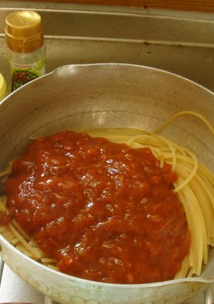 最速の温めないパスタそ〜すのパスタ-レシピのメイン写真