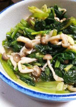 ほうれん草としめじと煮浸しクィーンクック-レシピのメイン写真