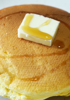 ふわふわ！ホットケーキ♪ちょっとリッチに-レシピのメイン写真