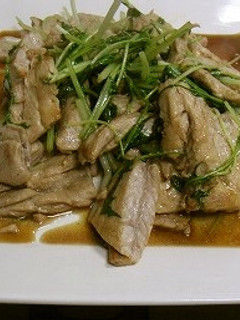 まぐろのアラと水菜の炒め煮-レシピのメイン写真