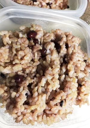 活力鍋でしっかりめの玄米炊飯-レシピのメイン写真