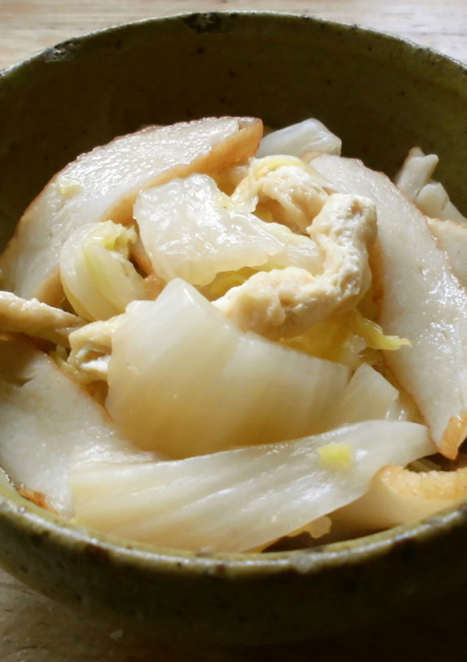 白菜・油揚げ・さつま揚げのサッと煮♪-レシピのメイン写真