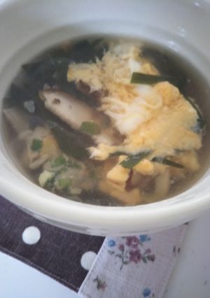 ニラと干し椎茸の春雨スープ-レシピのメイン写真