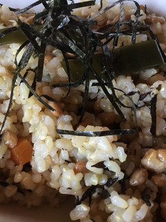 納豆とひよこ豆のポリポリまぜご飯-レシピのメイン写真