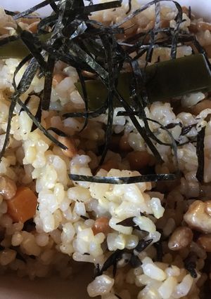 納豆とひよこ豆のポリポリまぜご飯-レシピのメイン写真