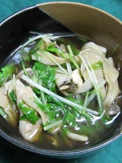 豚肉と水菜と舞茸のさっと煮-レシピのメイン写真