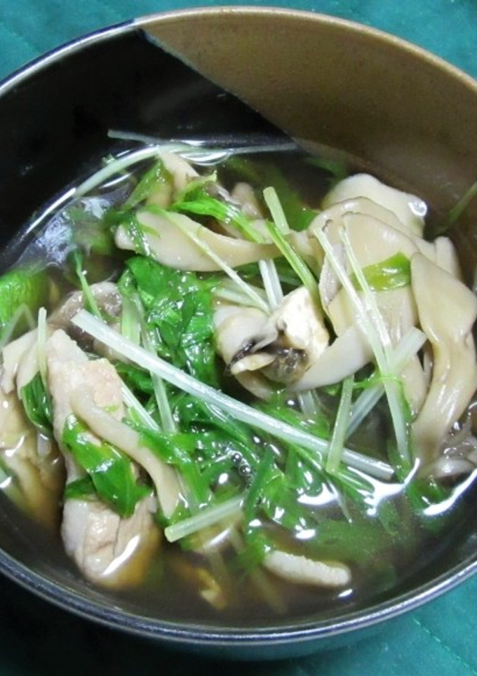 豚肉と水菜と舞茸のさっと煮-レシピのメイン写真