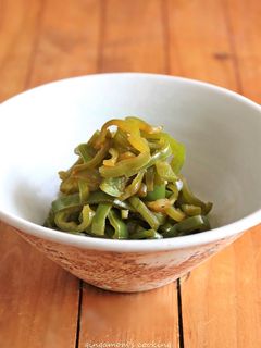 麺つゆケチャ味のピーマンさっと煮-レシピのメイン写真
