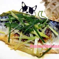รูปของ フライパンで簡単✾塩鯖の酒蒸し