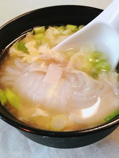 簡単!ふんわり卵のしらたき入り中華スープ-レシピのメイン写真