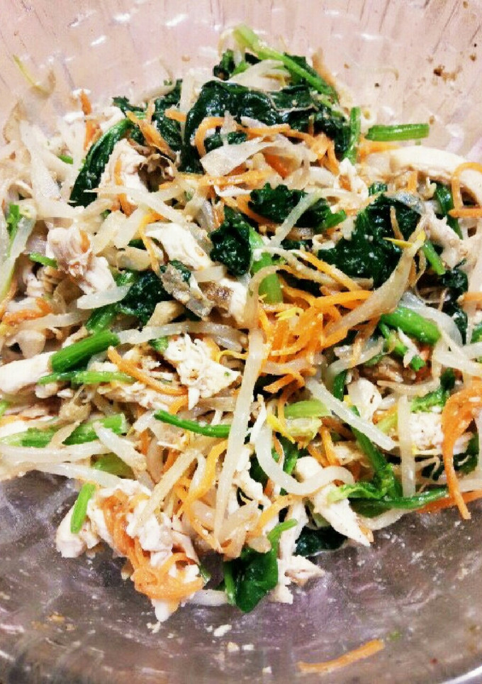 4種野菜とささみのナムル-レシピのメイン写真