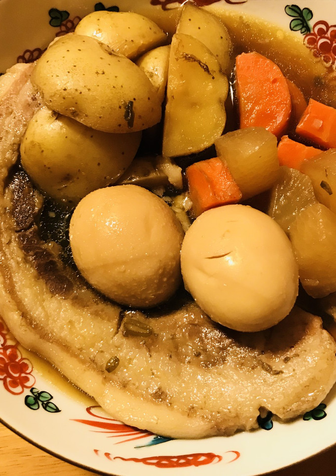 豚の角煮●野菜もいっしょに甘煮-レシピのメイン写真