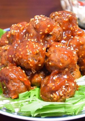 肉団子のトロ～リ甘酢あん♡-レシピのメイン写真