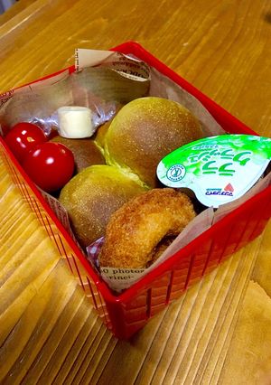 中学生女子 抹茶ちぎりパン弁当-レシピのメイン写真