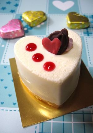 * 小さなハートのチーズムース *-レシピのメイン写真
