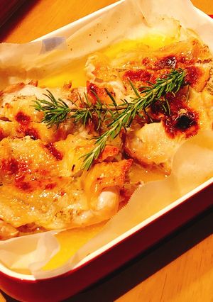 鶏モモ肉の香草とマスタードのはさみ焼き-レシピのメイン写真