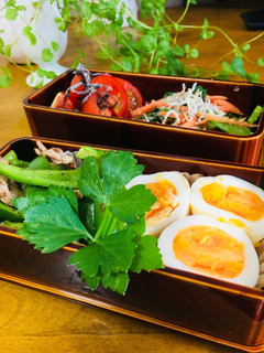 小松菜のナムルの春慶お弁当-レシピのメイン写真
