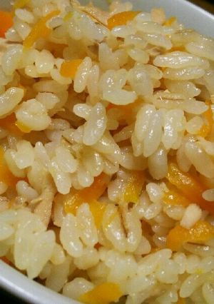 【腸活ごはん】人参とツナの炊き込みピラフ-レシピのメイン写真