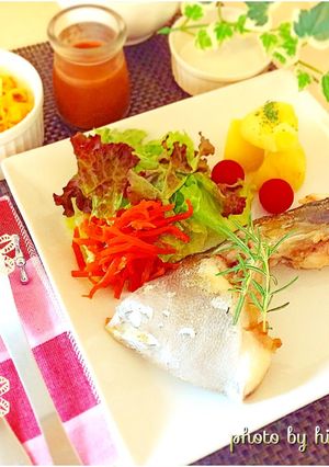 かんぱちカマのイタリアンオーブン焼き♫-レシピのメイン写真