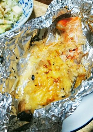 サーモンのマヨ味噌ホイル焼き-レシピのメイン写真