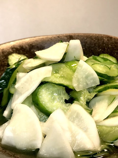家にある調味料で簡単浅漬け★かぶきゅうり-レシピのメイン写真