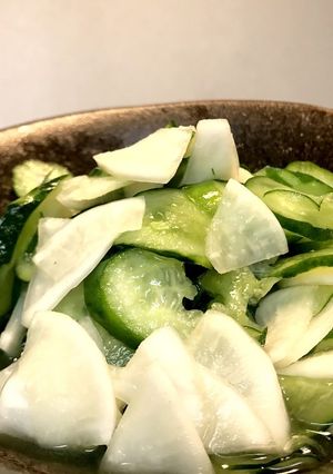 家にある調味料で簡単浅漬け★かぶきゅうり-レシピのメイン写真