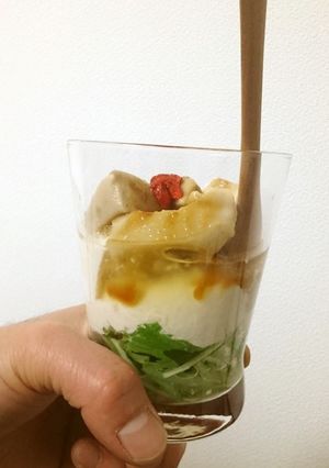 絹&ごまダブル冷奴の晩酌パフェ♪-レシピのメイン写真