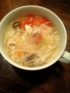お鍋の後はタイ風~素麺で〆-レシピのメイン写真