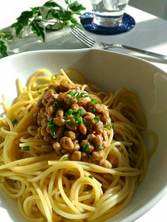 いつもの納豆ぐるぐるパスタ-レシピのメイン写真
