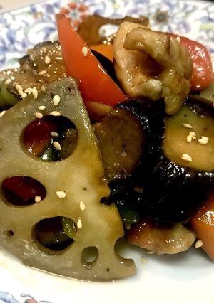 鶏肉と彩り野菜のオイスターソース炒め-レシピのメイン写真