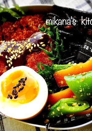 ☆のっけ弁当☆トンカツなどなど♪♪-レシピのメイン写真