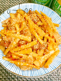 作りおきにも◎淡竹メンマと豚肉の甘辛炒め-レシピのメイン写真