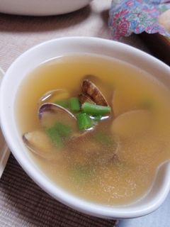 あさりとインゲンのスープ-レシピのメイン写真