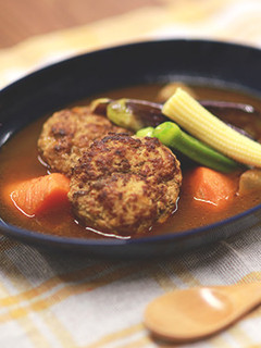 父の日*煮込み豆腐ハンバーグスープカレー-レシピのメイン写真