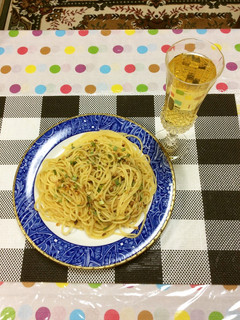 パスタに林檎ジュース★帳消しダイエット❤-レシピのメイン写真