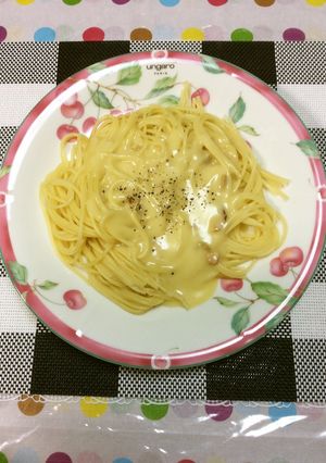 カルボナーラにコショウ(๓´ ˘ `๓)-レシピのメイン写真