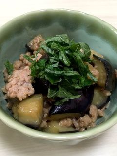 【とても簡単】ナスの肉味噌炒め-レシピのメイン写真