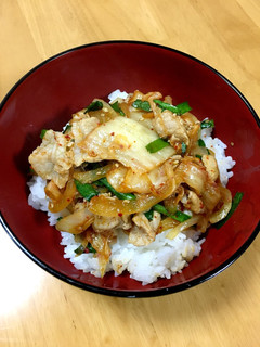 大人の給食☆豚キムチ丼-レシピのメイン写真