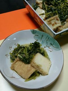 大根菜と厚揚げの炒め煮-レシピのメイン写真