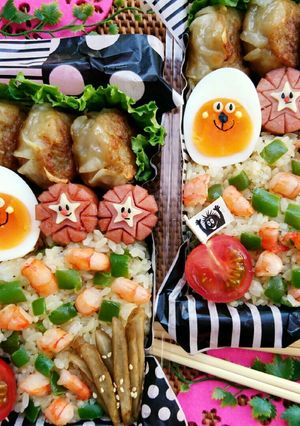 エビとピーマンピラフのお弁当-レシピのメイン写真
