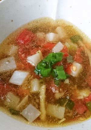 かぶとトマトのバター醤油スープ-レシピのメイン写真