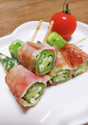 お弁当に☆オクラのベーコン巻き-レシピのメイン写真