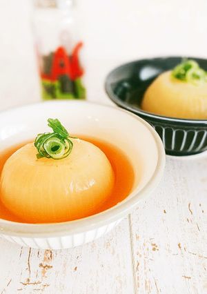 ケチャップだしのトロトロ新玉ねぎスープ-レシピのメイン写真