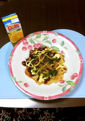 お好み焼きの帳消しは柑橘系ジュース★-レシピのメイン写真