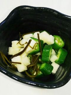 ☆簡単!オクラと山芋の白だしあえ☆☆-レシピのメイン写真