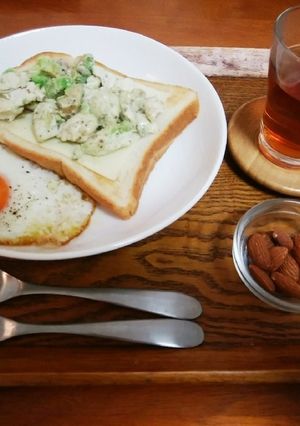 モーニング☆アボカドささみトースト-レシピのメイン写真