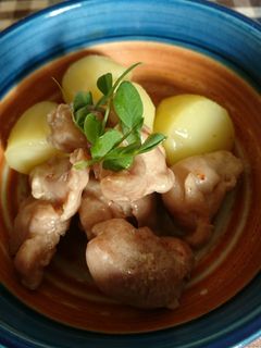 新ジャガイモと鶏モモ肉の甘辛煮-レシピのメイン写真